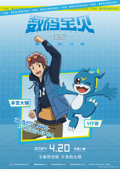  《数码宝贝02：最初的召唤》角色海报预告