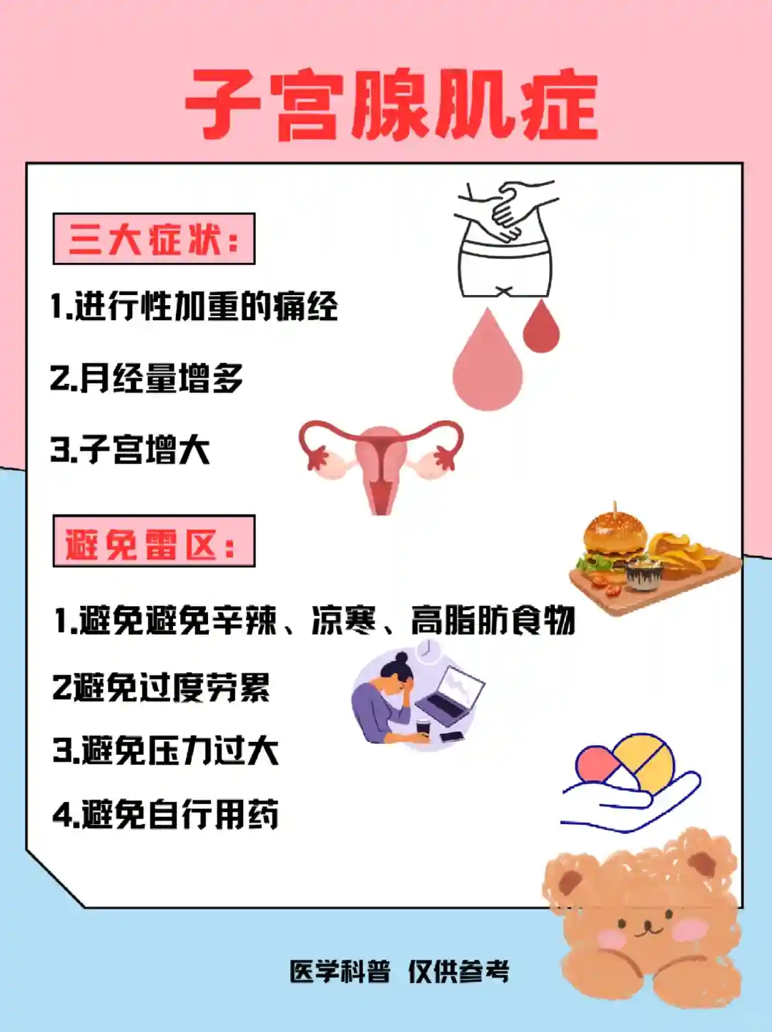什么是子宫腺肌症？看看症状、宜吃食物与雷区