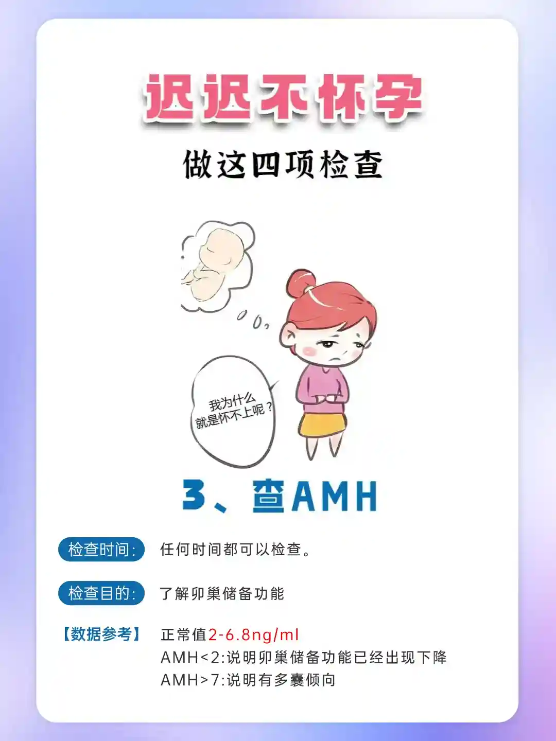 备孕一年迟迟不怀,看看这四项检查吧！
