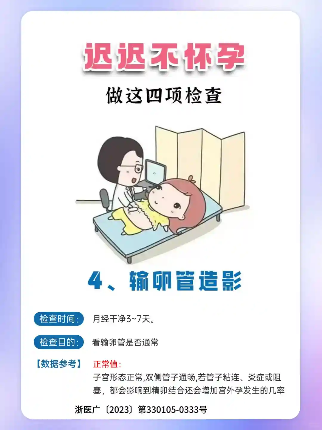 备孕一年迟迟不怀,看看这四项检查吧！